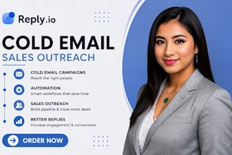 setup reply io sales outreach cold email automation campaign sales outreach