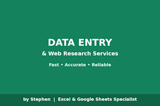be your data entry specialist lead lists CRM spreadsheets