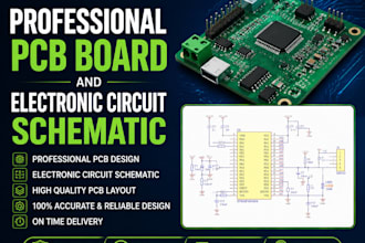 design professional pcb board and electronic circuit schematic