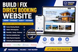 build fix direct booking website airbnb ownerrez guesty hostaway ai booking bot