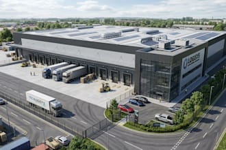 design and 3d model warehouse, factory, and industrial spaces