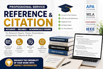 reference, fix citations, and format apa, mla, harvard references