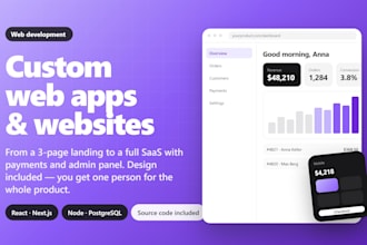 build a custom web application or website of any complexity