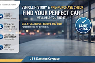 provide professional vehicle data analysis