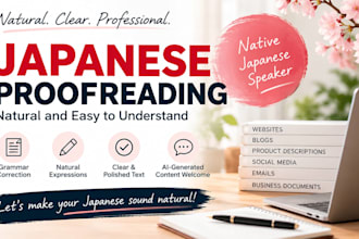 ill profread and humanize your ai generated japanese content