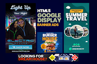 professional animated HTML5 banner ads for google ads