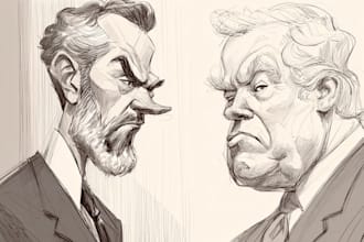 do political cartoons, political caricature