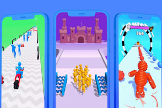 develop a hyper casual unity mobile game for android and ios