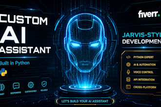 develop a custom ai desktop voice assistant like iron mans jarvis,frid in python
