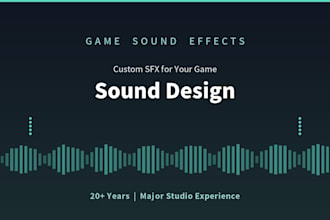 create custom sound effects for your video game