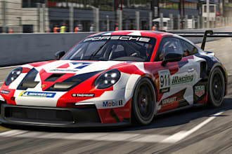 design professional custom asseto corsa, iracing sport car wrap lmu liveries