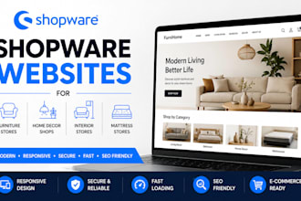 build shopware websites for furniture home decor shops interior mattress store