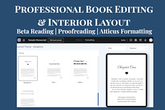 edit, proofread, and format your book manuscript