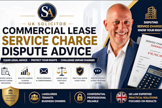 advise on your commercial lease service charge dispute