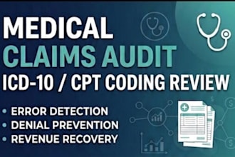 review icd 10 cpt coding and audit medical claims for accuracy