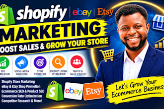 boost shopify ebay etsy shop sales with SEO and marketing