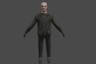 make old psx style, lowpoly 3d model, ps1 humor, ps2 godot, unity game, 3d asset