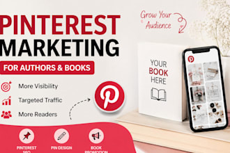 pinterest marketing for authors, book promotion, pin design, SEO