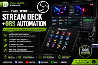 setup stream deck with obs hotkeys macros and automation