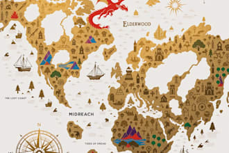 build the map of your fantasy world,a world scratch off map