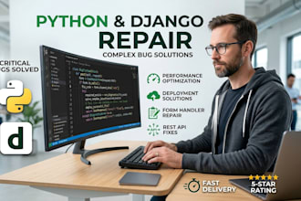 fix bugs and errors in your python django web application