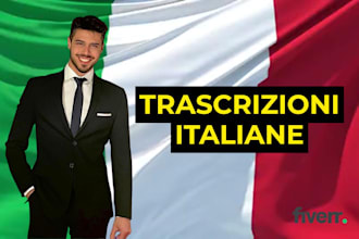 provide transcripts for italian video or audio