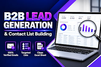build targeted b2b lead generation and email list building