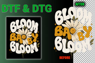 convert ai artwork to dtf dtg halftone print ready png