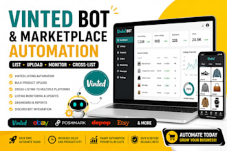build a vinted listing bot and marketplace automation tool