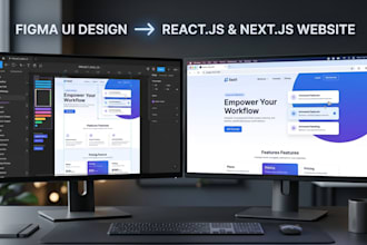 convert figma to reactjs or nextjs website