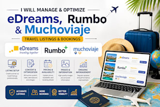 manage and optimize edreams rumbo muchoviaje travel listings and bookings