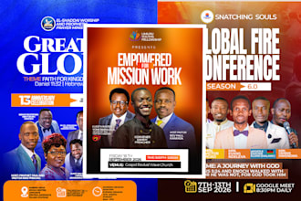 design church social media, sermon series and event graphics
