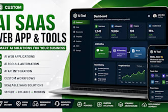 build a custom ai saas web app or ai tools for your business
