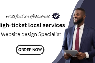 build high converting website design layout for local business