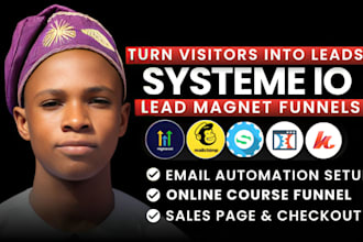 design systeme io landing pages, sales funnel, lead generation ebook funnel