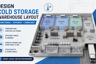 design cold storage warehouse layout functional space planning