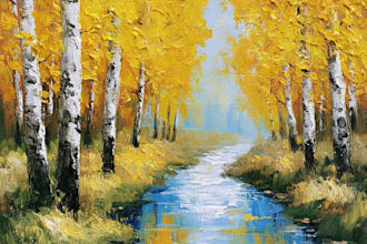 paint a custom landscape oil painting on canvas