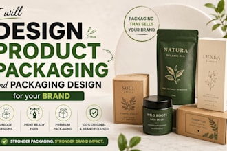 design product packaging and packaging design for your brand