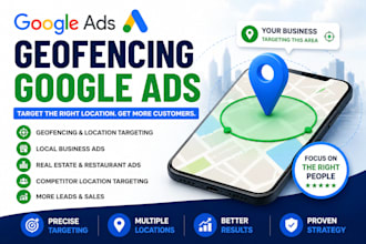 create geofencing google ads for local business, location targeting ads