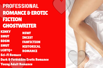 ghostwrite steamy romance and erotic fiction custom nsfw illustrations