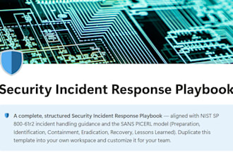 build a notion security incident response playbook