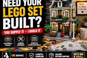 professionally build your lego set for you