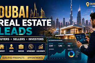 provide dubai property buyer seller leads and real estate prospecting