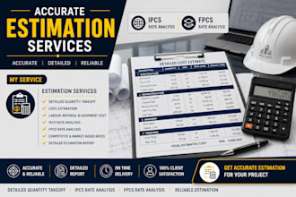 create 2d architectural plans, boq, estimation, shop drawings and bbs