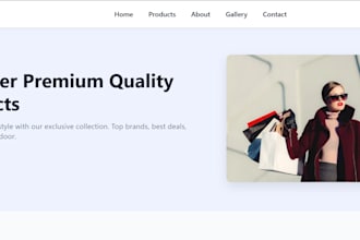 build a responsive fullstack website