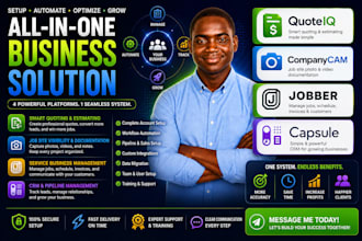 build your contractor CRM system with jobber, quoteiq, capsule or companycam