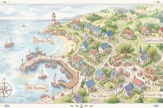 create custom map illustration, illustrated map, vector map, detailed map design