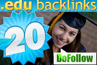 manually create 20 edu DOFOLLOW backlinks