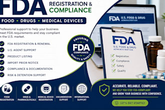 fda registration, fda compliance for food, drugs, medical devices