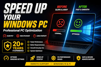 optimize and speed up your windows PC remotely